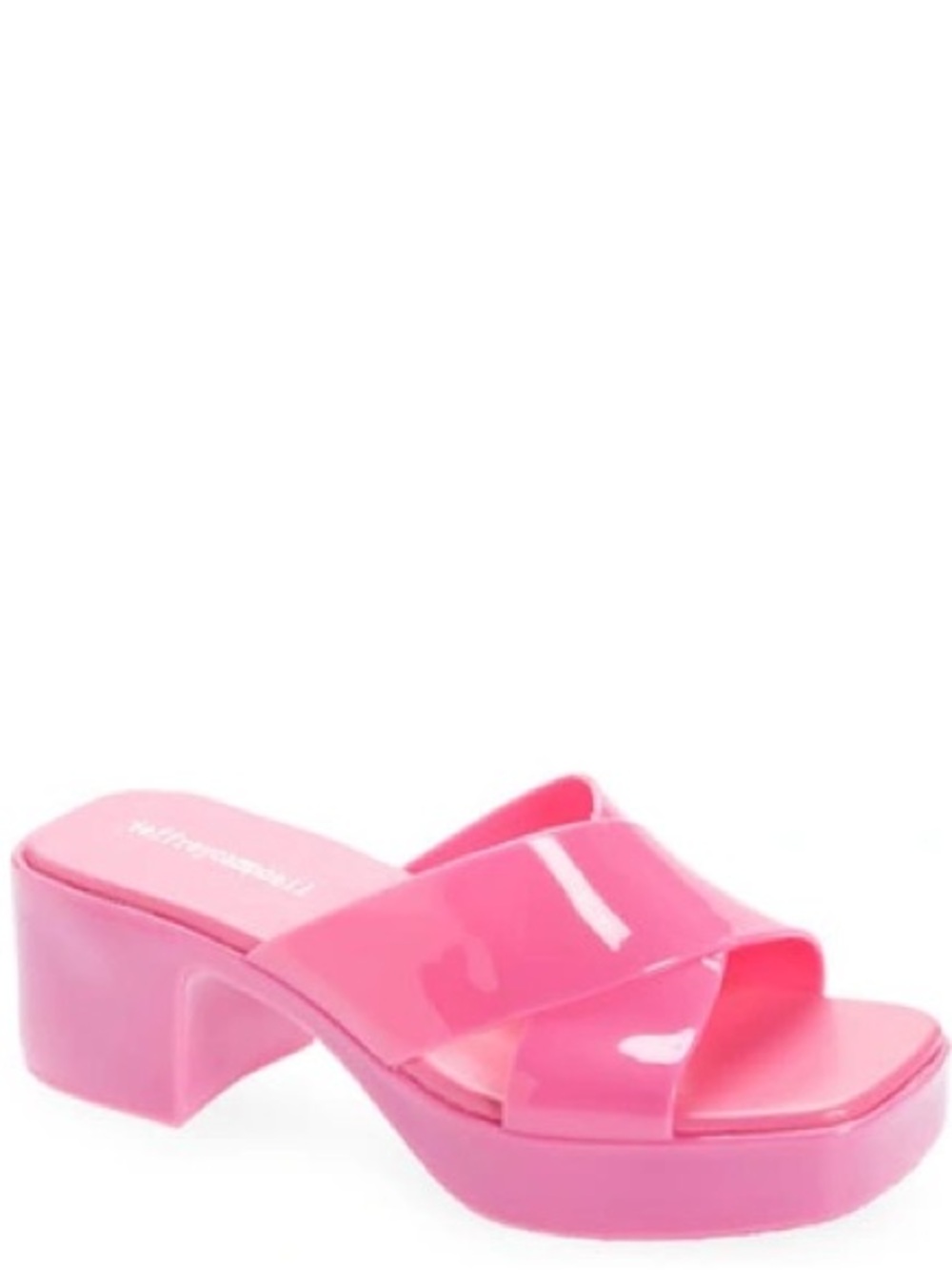 Jeffery Campbell- Bubblegum Platform Sandal In Bright Shiny Pink - Y2K/ 90s vibe